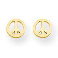 Picture of 14k Peace Sign Post Earrings