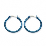 Picture of Stainless Steel Blue 26mm Hoop Earrings