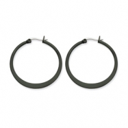 Picture of Stainless Steel Black-plated 34mm Hoop Earrings