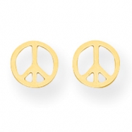 Picture of 14k Peace Sign Post Earrings