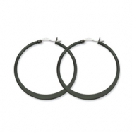 Picture of Stainless Steel Black-plated 43mm Hoop Earrings