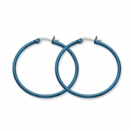 Picture of Stainless Steel Blue 42mm Hoop Earrings