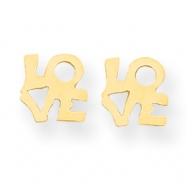 Picture of 14k LOVE Post Earring