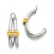 Picture of 14k Two-tone J Hoop Earring Jackets