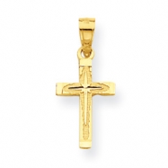 Picture of 10k Diamond-Cut Cross Charm