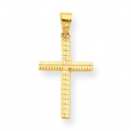 Picture of 10k Diamond-Cut Cross Charm