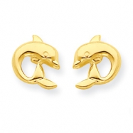 Picture of 14k Dolphin Post Earrings