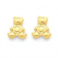 Picture of 14k Teddy Bear Post Earrings