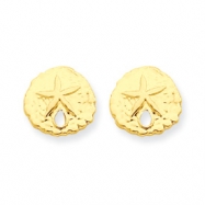 Picture of 14k Sand Dollar Post Earrings