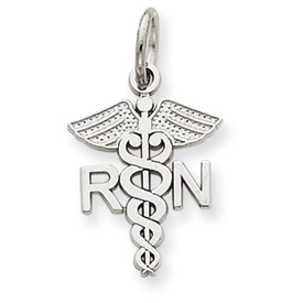 Picture of 14k White Gold RN Charm