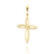 14K Yellow Gold Passion Cross Pendant