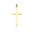 14K Yellow Gold Large Engraveable Cross Pendant