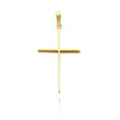 14K Yellow Gold Large Thin Cross Pendant