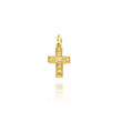 14K Yellow Gold Tiny Cross Charm