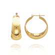 14K Yellow Gold 10.50x20mm Hoops