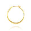 14K Yellow Gold 2.75x20mm Round Tube Hoops