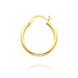 14K Yellow Gold 2x20mm Classic Hoops