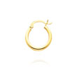 14K Yellow Gold 2x12mm Classic Hoops