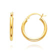 14K Yellow Gold 2.5x20mm Classic Hoops