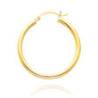 14K Yellow Gold 2.5x32mm Classic Hoops