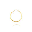 14K Yellow Gold 1x15mm Round Hoops