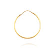 14K Yellow Gold 1x20mm Round Hoops