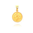 18K Yellow Gold Saint Christopher Medal