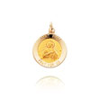 14K Yellow Gold Small Saint Peter Medal