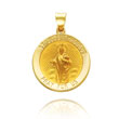 14K Yellow Gold Round Saint Jude Thaddeus Medal