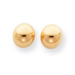 14K Gold Polished 8mm Ball Post Earrings