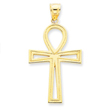 14K Gold Ankh Cross Charm