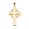 14K Gold Celtic Cross Pendant