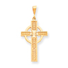 14K Gold Celtic Cross Pendant