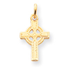 14K Gold Celtic Cross Pendant