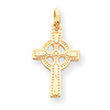 14K Gold Celtic Cross Pendant