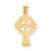 14K Gold Celtic Cross Pendant