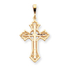 14K Gold  Diamond-Cut Celtic Cross Pendant