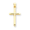 14K Gold 3-D Hollow Cross Pendant