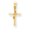 14K Gold  Passion Cross Pendant