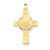 14K Gold Army Insignia Cross Pendant