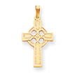 14K Gold Celtic Cross Charm