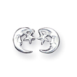 Sterling Silver Moon & Star Earrings