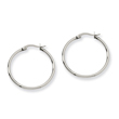 Stainless Steel 33 mm Diameter Hoop Earrings