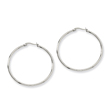 nless Steel 44mm Diameter Hoop Earrings