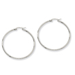 Stainless Steel 48mm Diameter Hoop Earrings